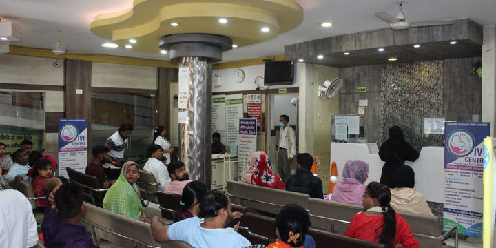 Spacious waiting area